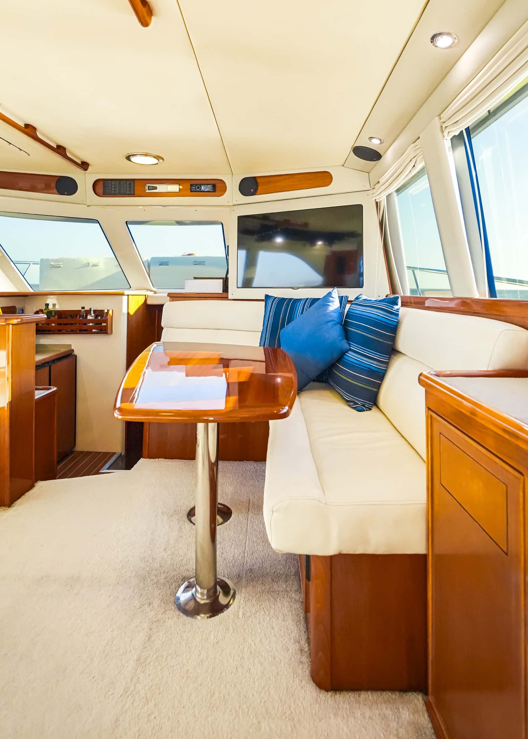 Riviera 45 luxury interior dining and entertainment